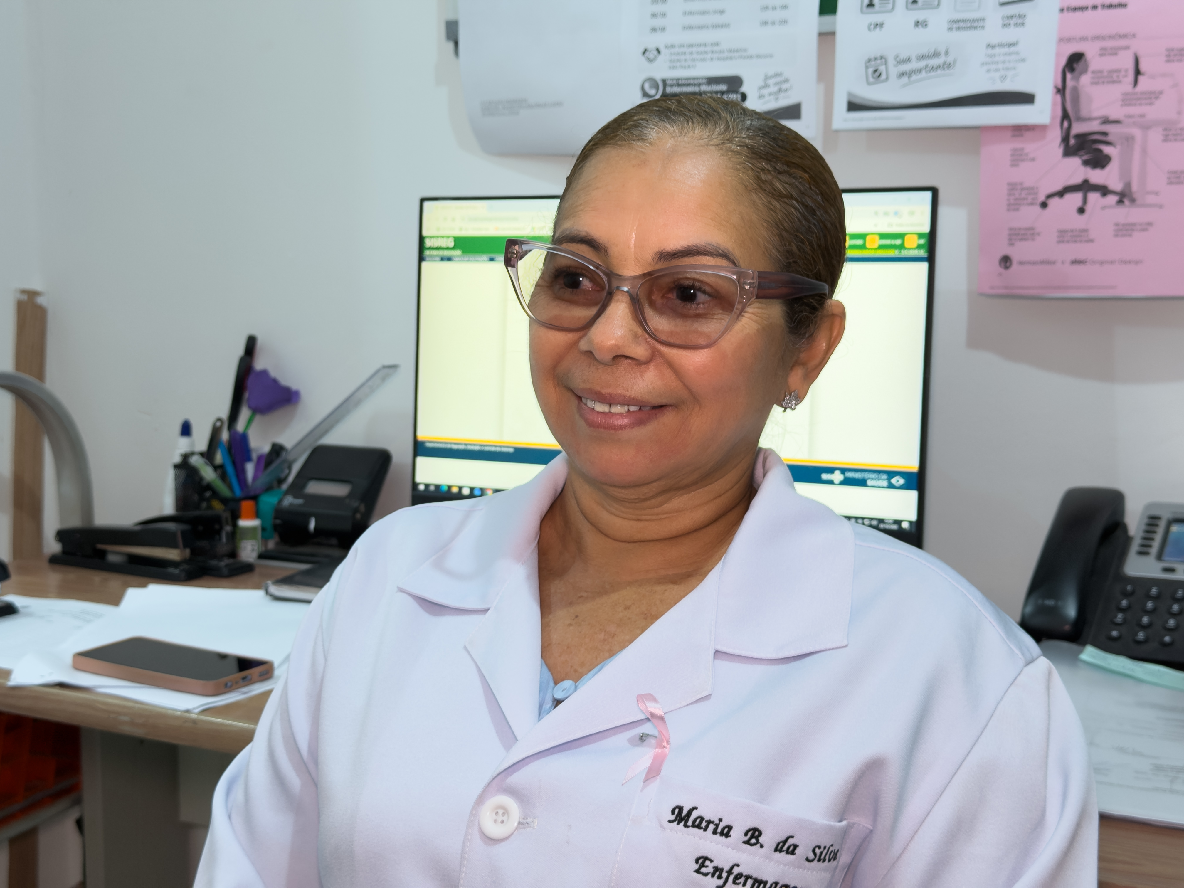 Maria Beleza reforçou a importância da prevenção e do cuidado com a saúde das servidoras