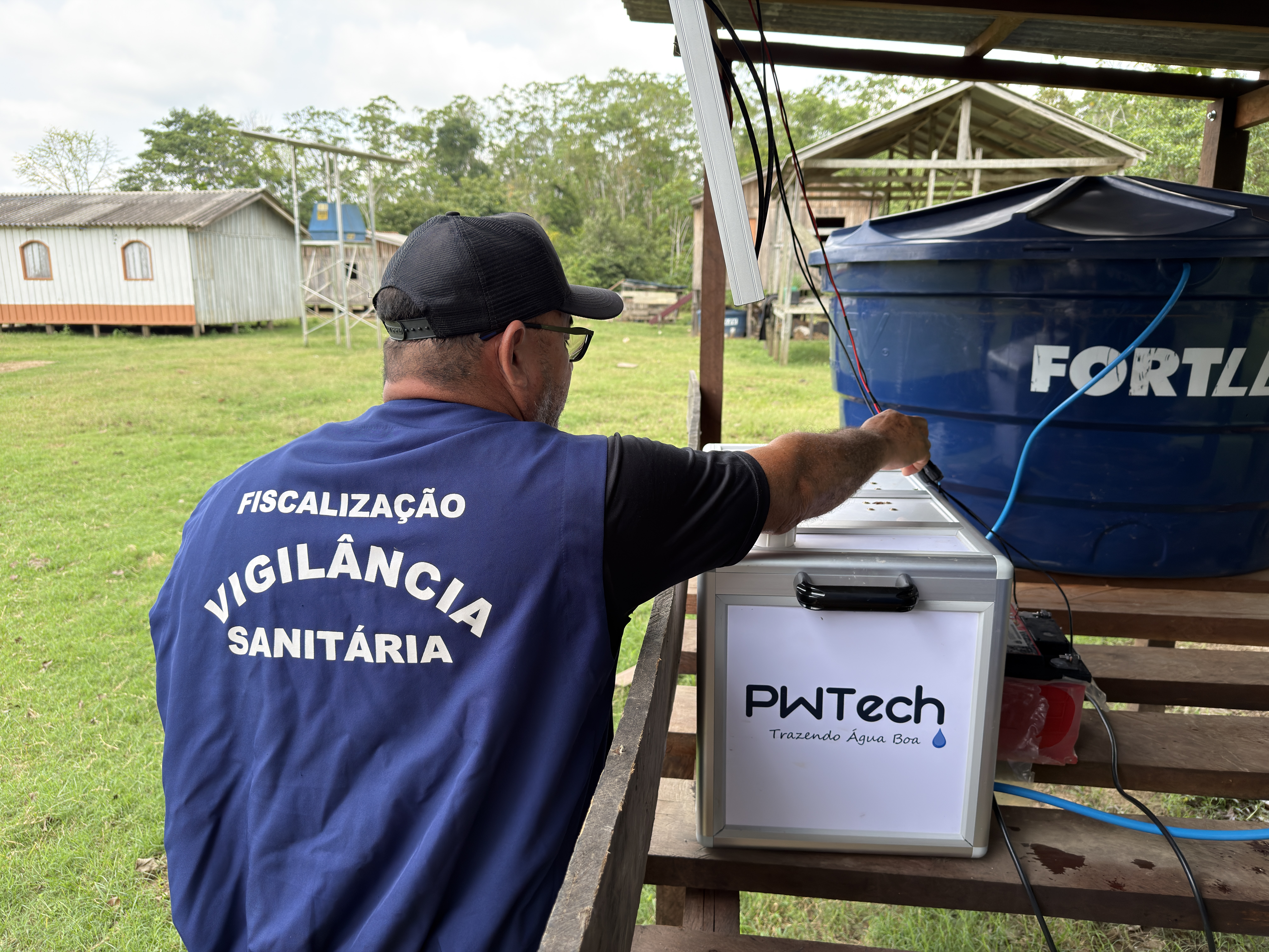 A tecnologia permite captar a água do rio Madeira e tratá-la para o consumo humano