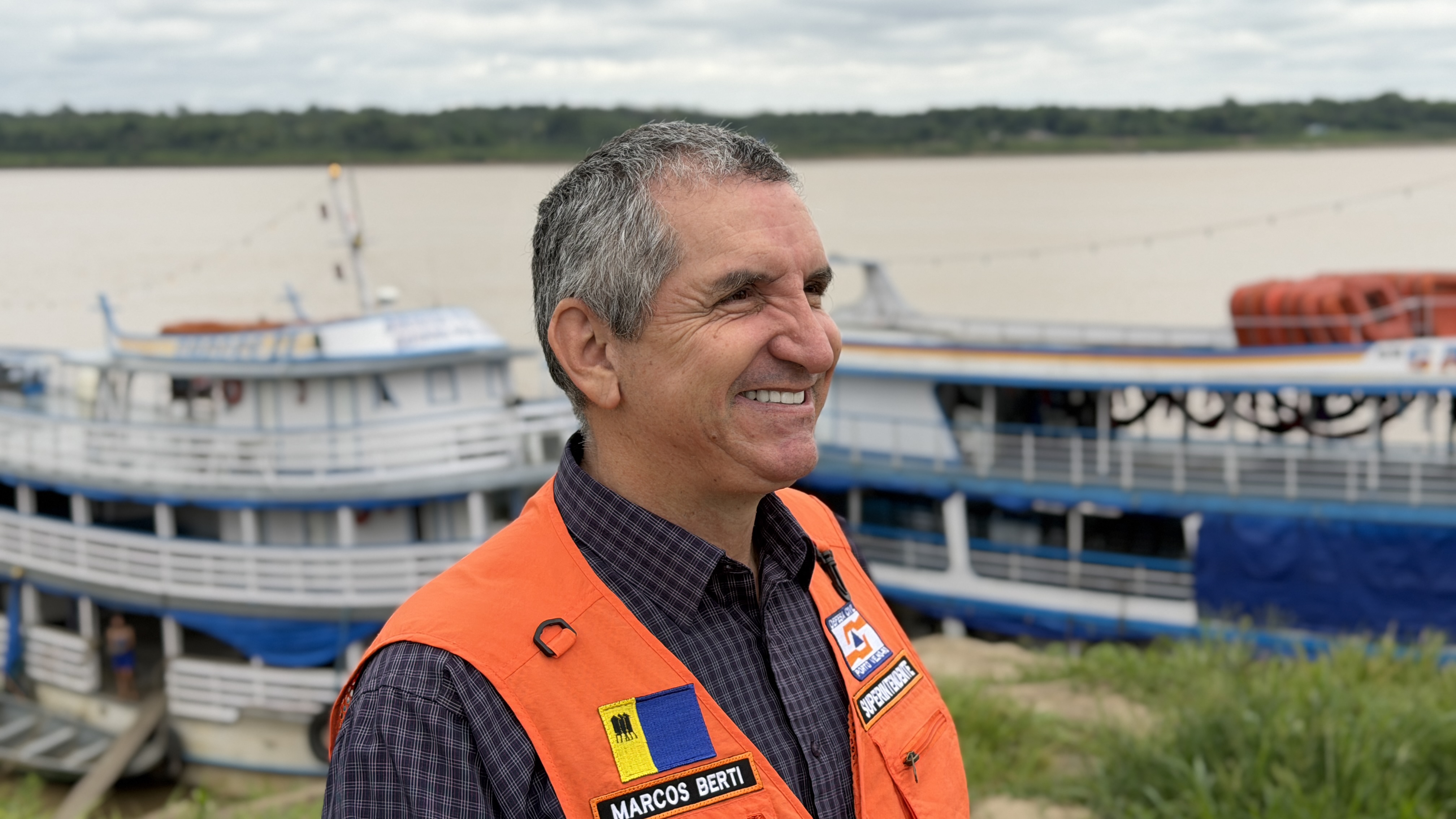 Marcos Berti alerta para os riscos de utilizar embarcações no período de estiagem