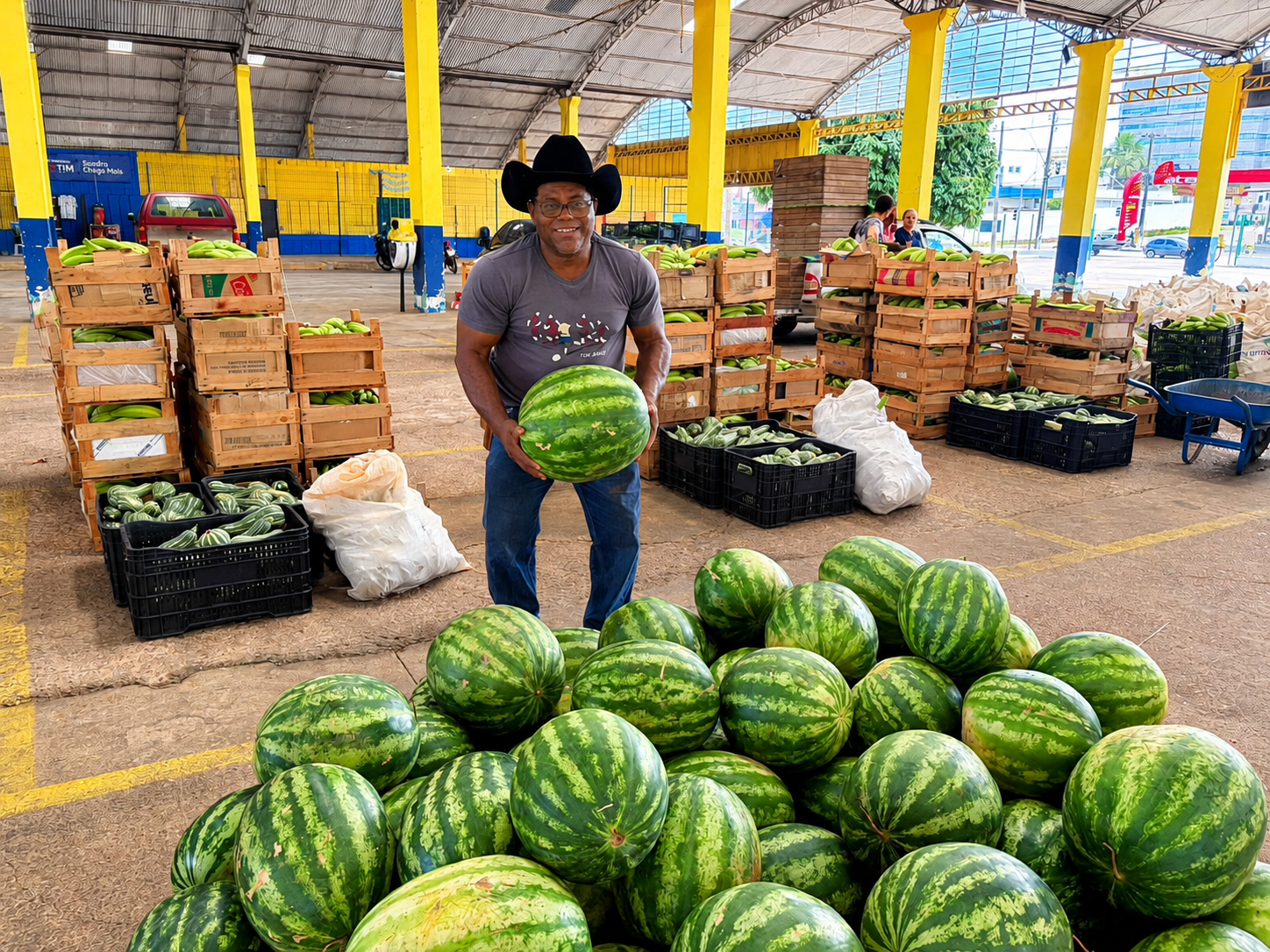 José Honório é um dos auxiliados pelo serviço Transporte da Produção