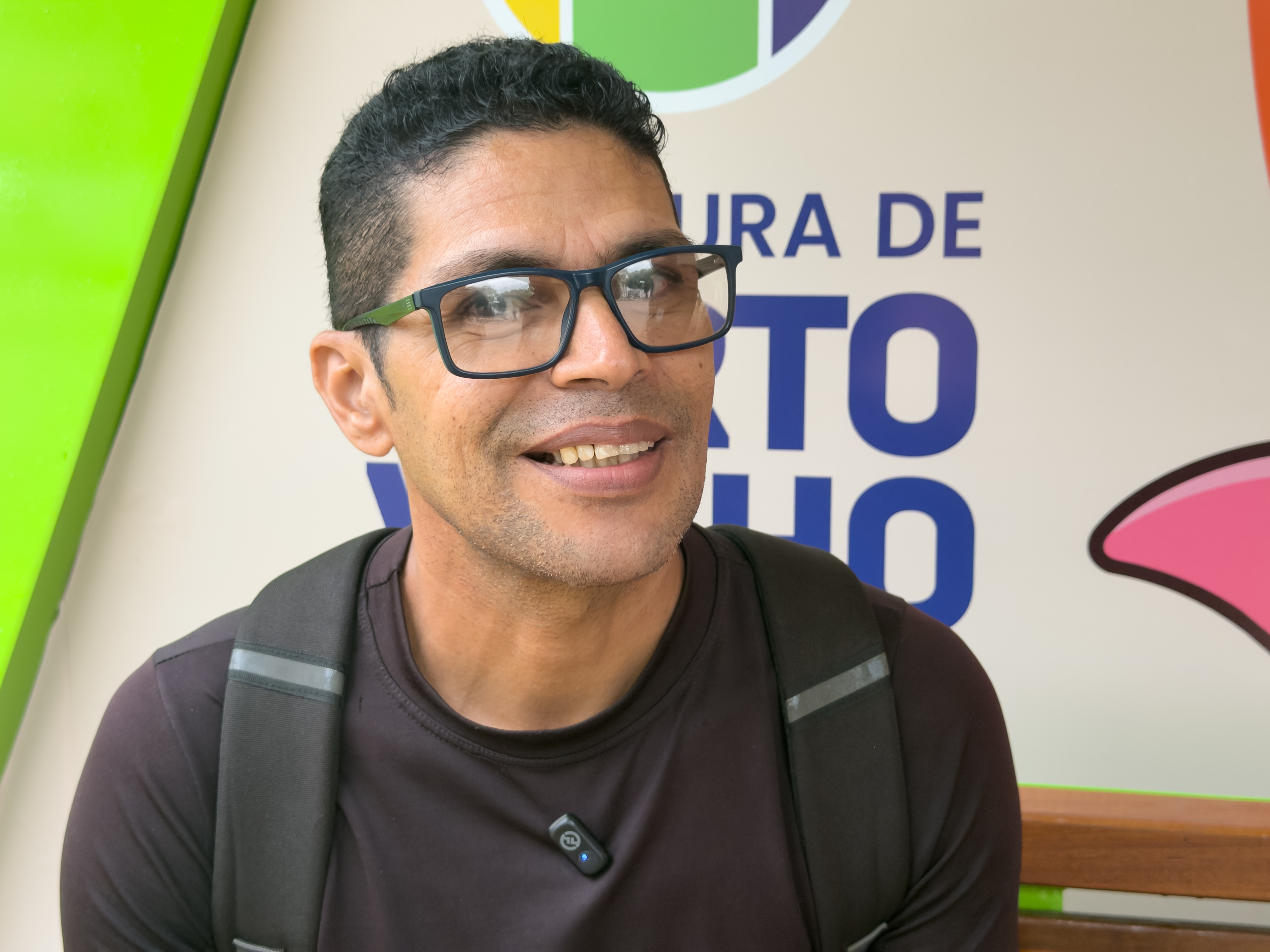 Rene Monteiro aprovou o novo abrigo, que oferece mais conforto aos usuários do transporte coletivo