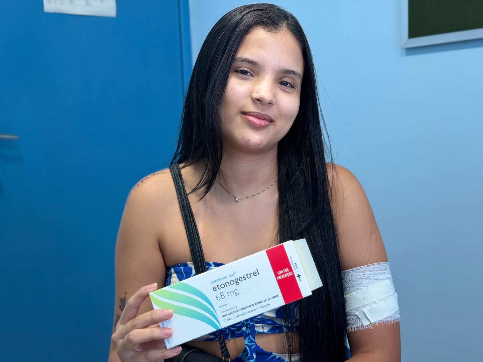 Emily Vitória, recebeu o Implanon e ressaltou a segurança do método contraceptivo