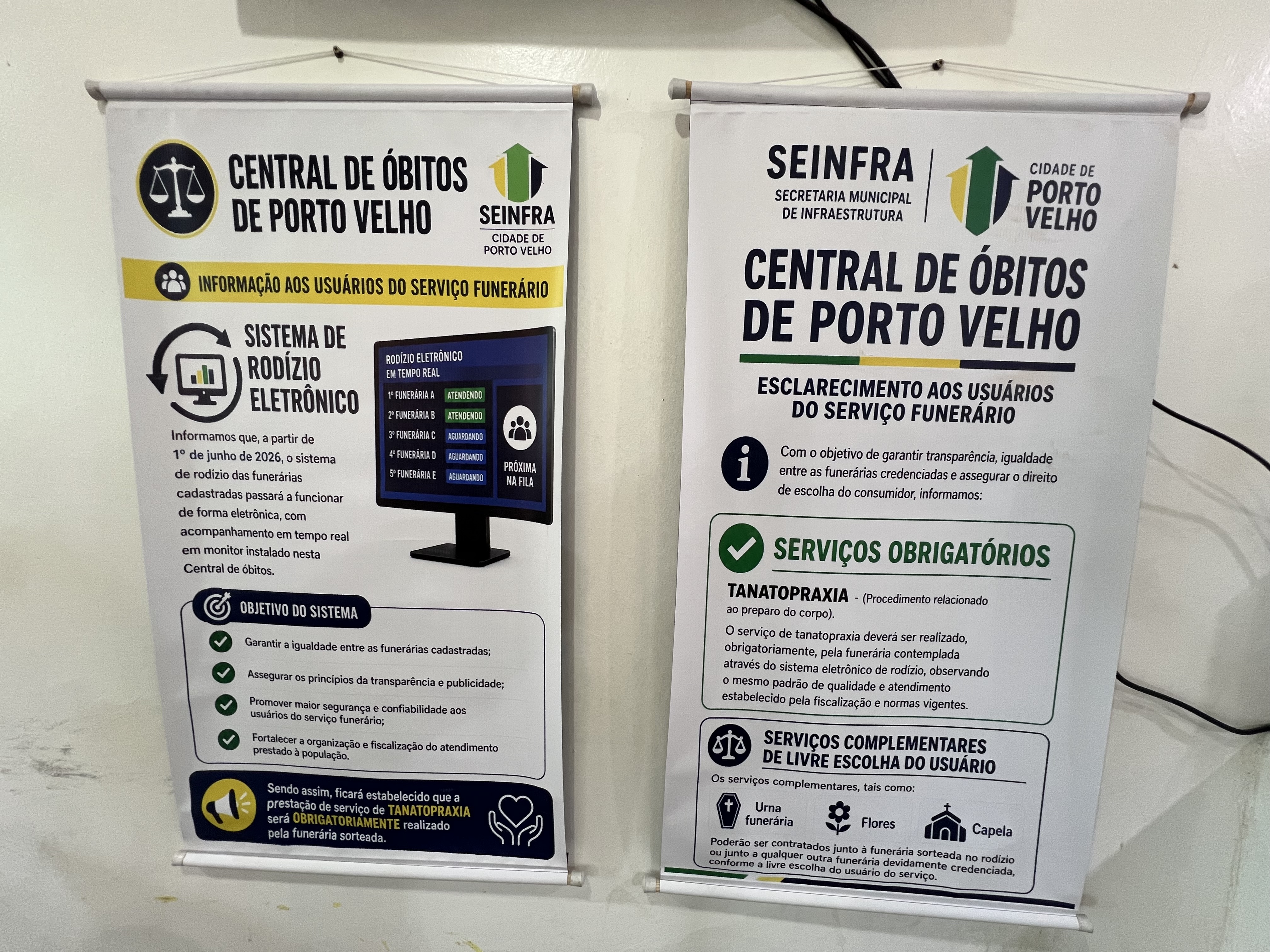 HUMANIZAÇÃO - Prefeitura de Porto Velho implanta novo sistema de rodízio na Central de Óbitos