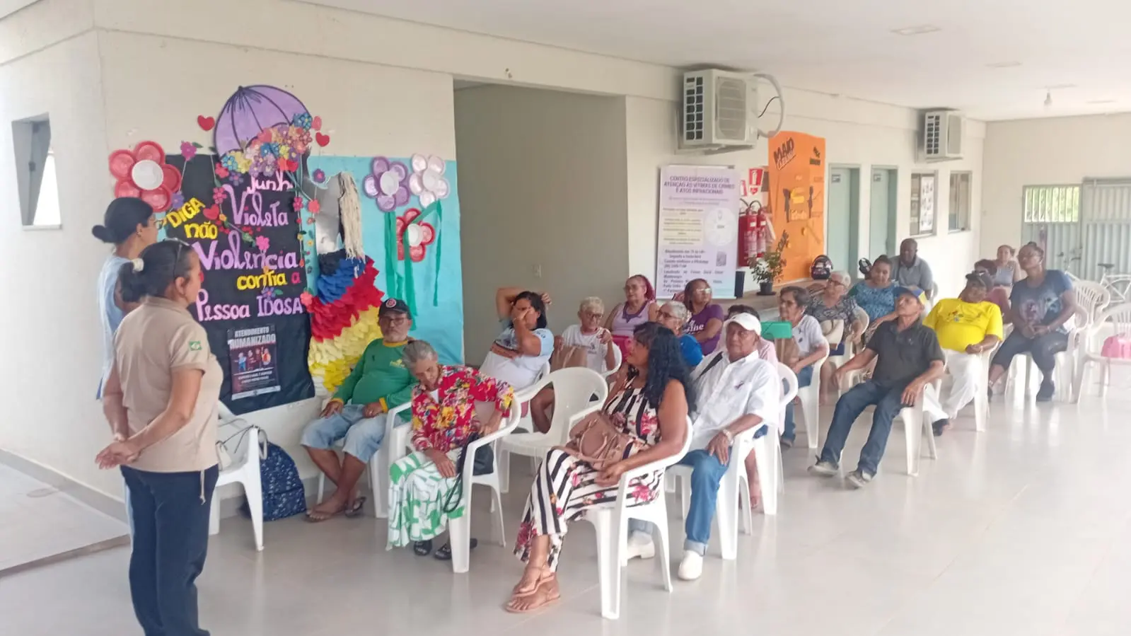 JUNHO VIOLETA - Cras Teodoro Crommo realizou ação de conscientização e combate à violência contra a pessoa idosa em Jaci Paraná