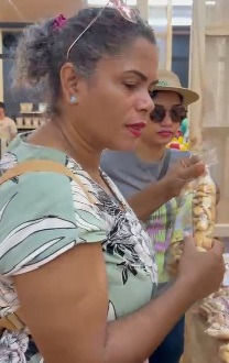 Maria visitou o evento pela 1° vez