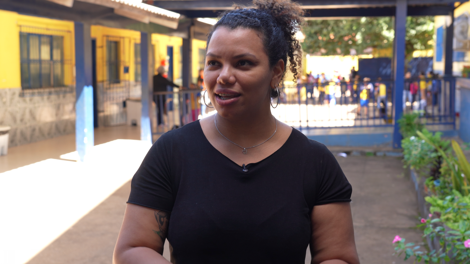 Aline dos Santos afirmou que a ação é muito importante para aproximar a comunidade da escola