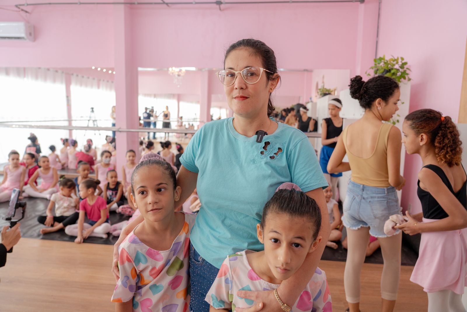 Shirlene Maia aproveitou e matriculou as filhas gêmeas