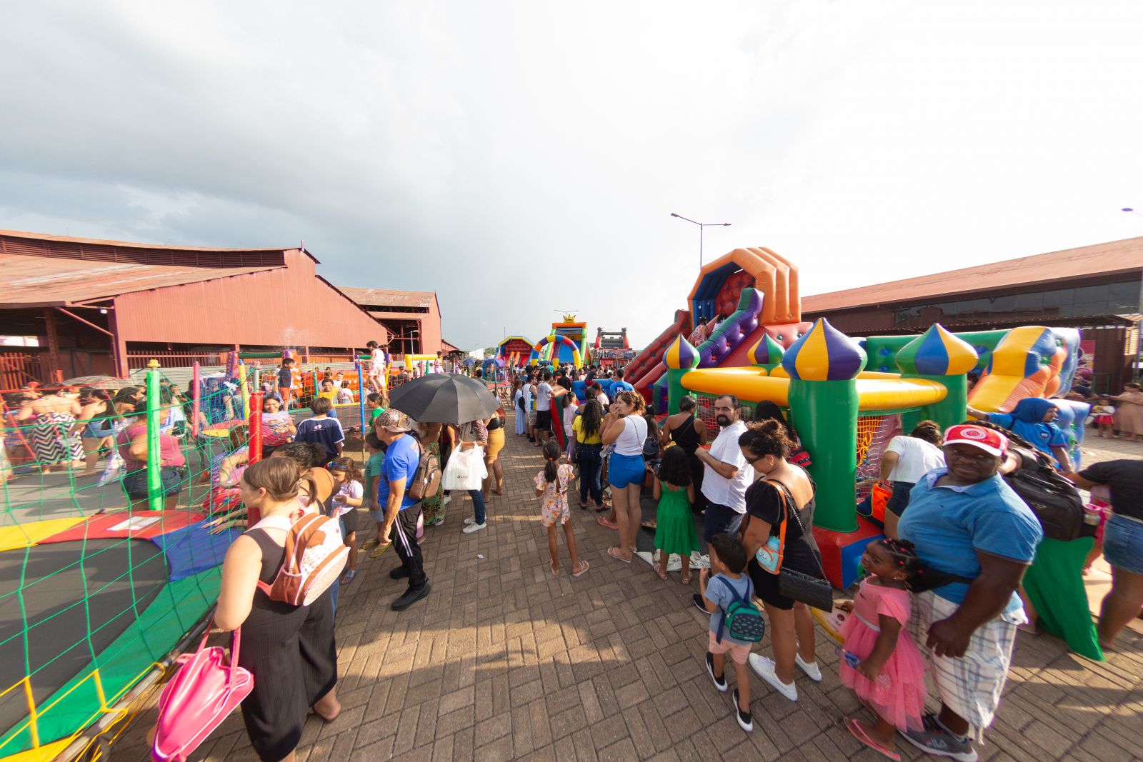 Mundo dos Infláveis estará presente na festa com brinquedos instalados em diferentes pontos do parque