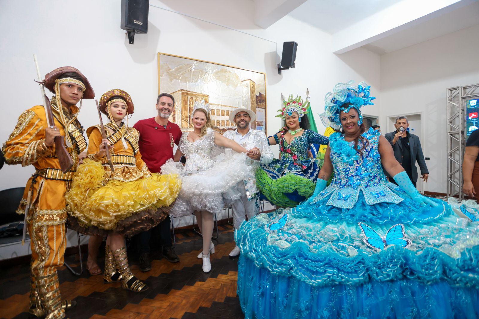 Solenidade contou com a apresentação da quadrilha junina Girassol e do boi-bumbá Az de Ouro