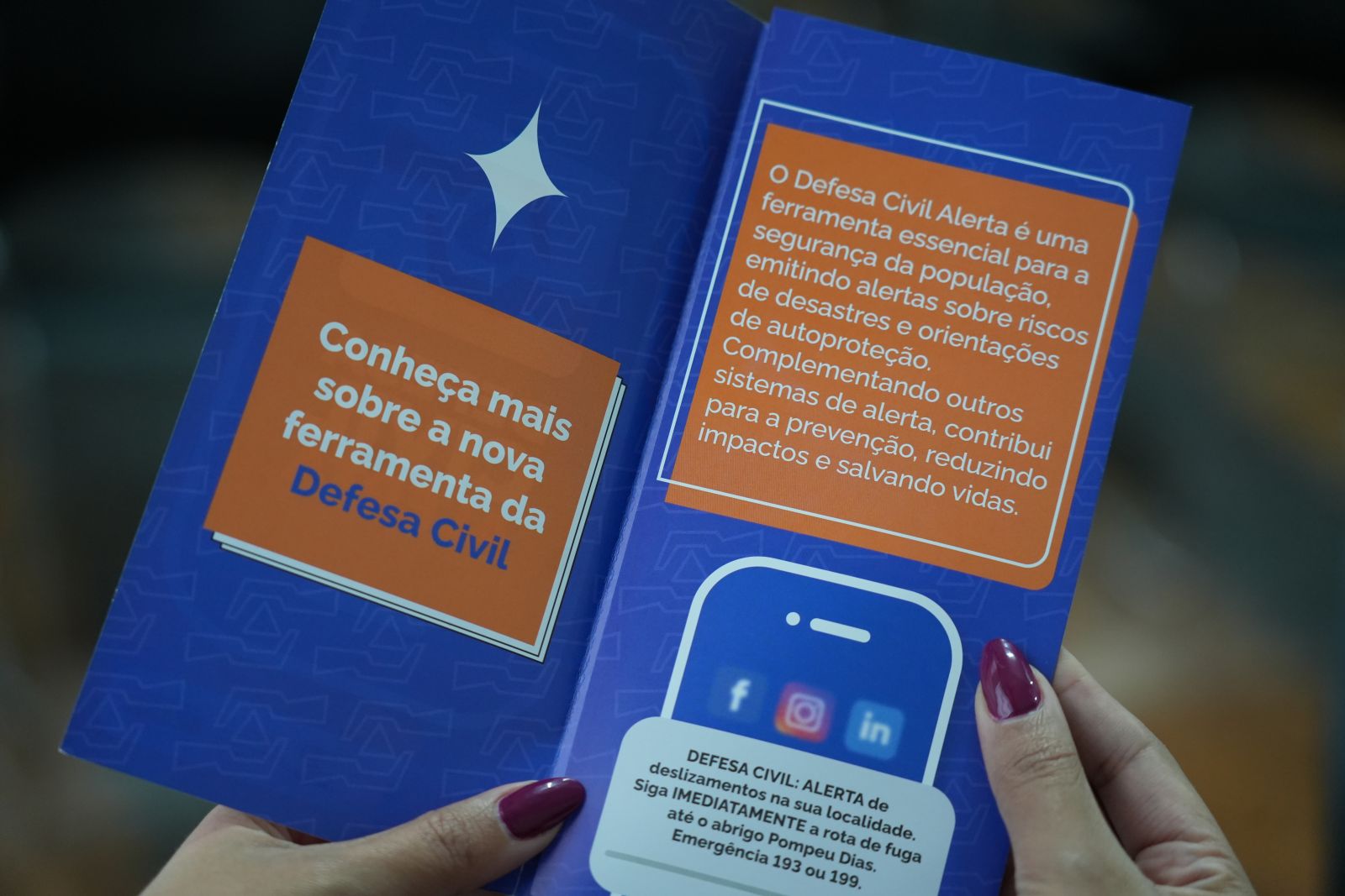 Mensagem aparecerá sobreposta ao conteúdo que esteja sendo acessado no celular