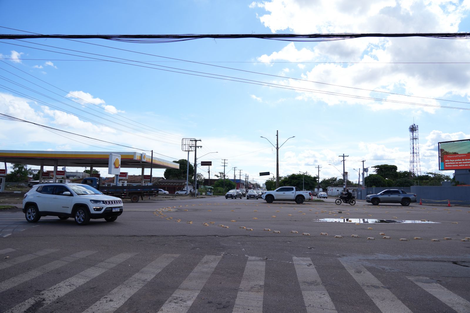 Implantação da rotatória no local gerou benefícios como a redução do tempo de espera