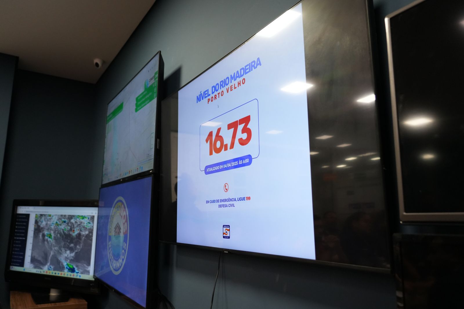 Sala de Situação da Defesa Civil Municipal atua na contenção dos impactos causados pela cheia