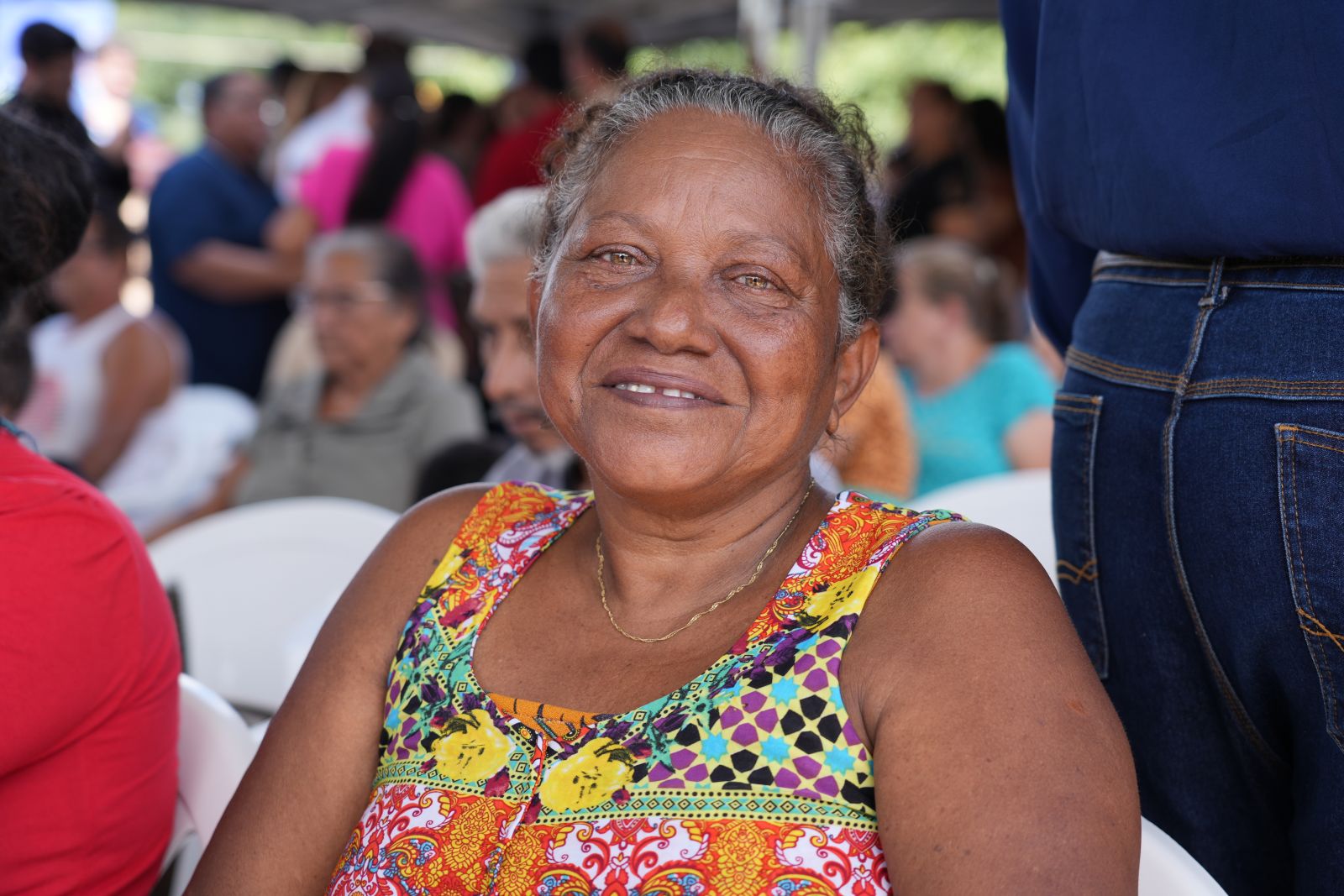Maria Sandra fez questão de participar da inauguração do espaço