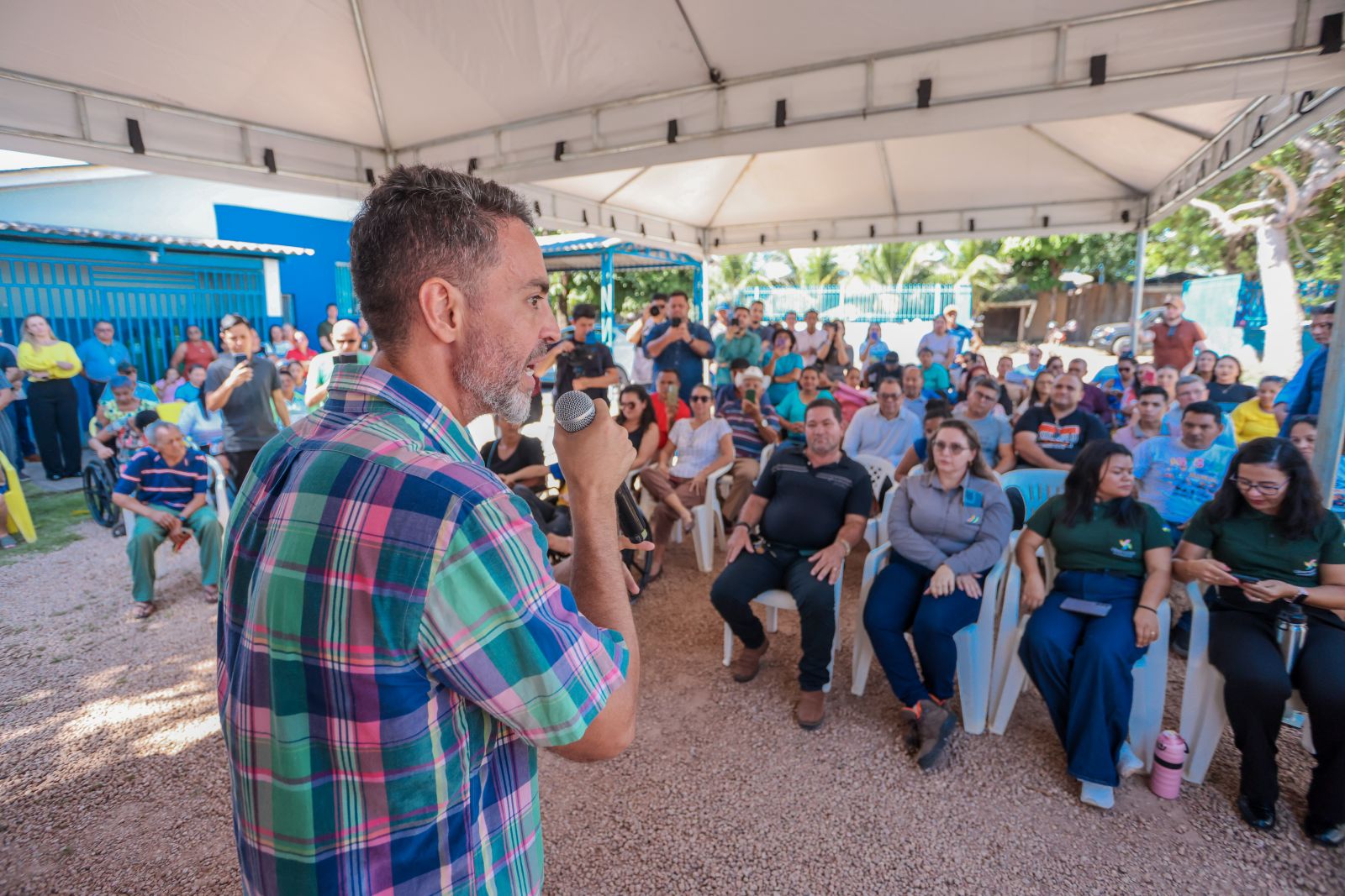Solenidade de entrega contou com a presença de servidores e população do distrito