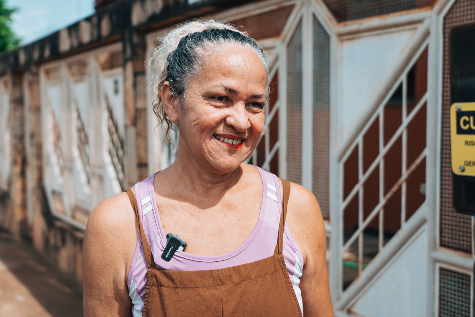 Há mais de 30 anos morando no local, Gizelda agradece a ação da Prefeitura