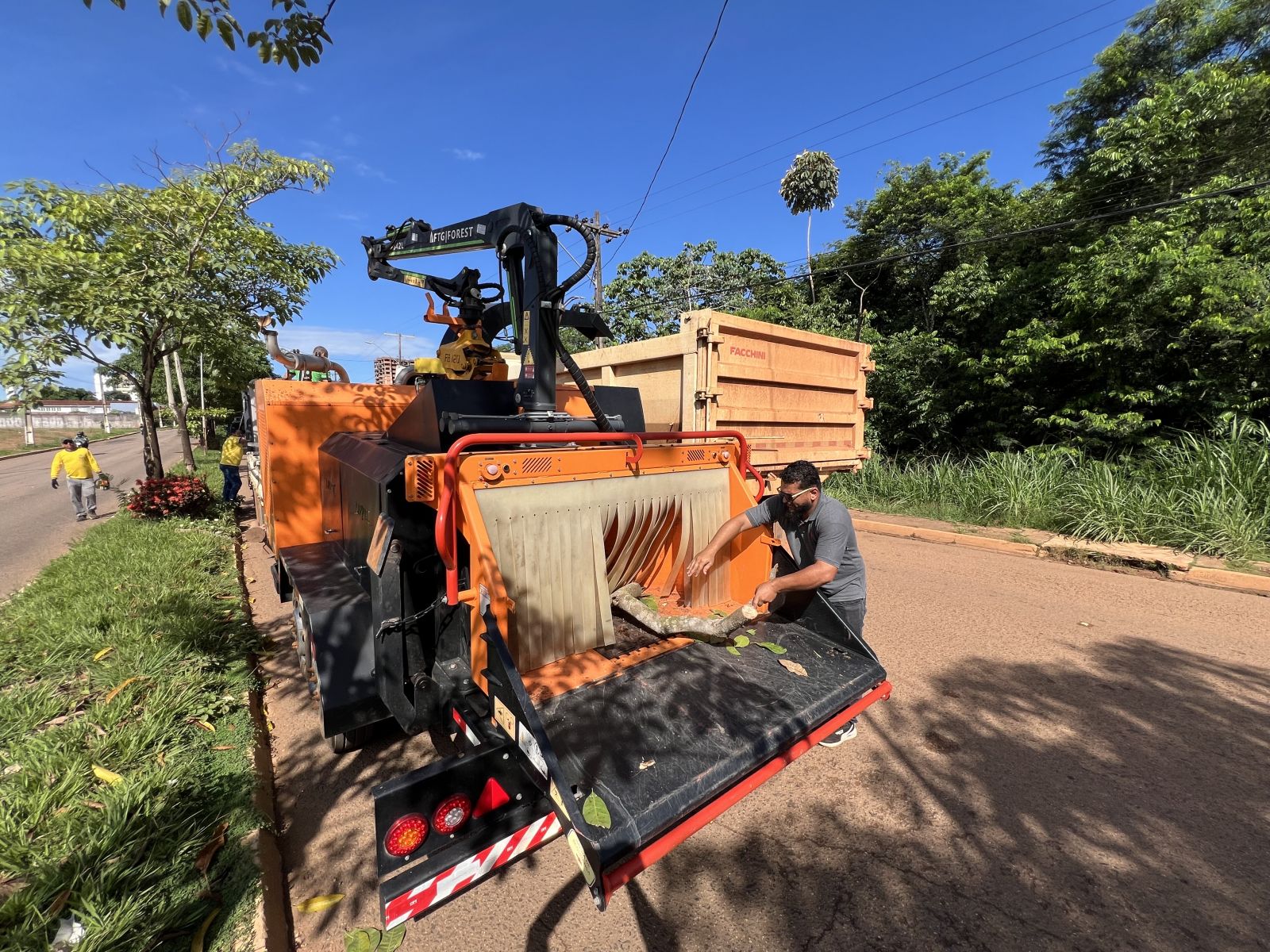 Galhos, folhas e demais resíduos vegetais são convertidos em composto orgânico