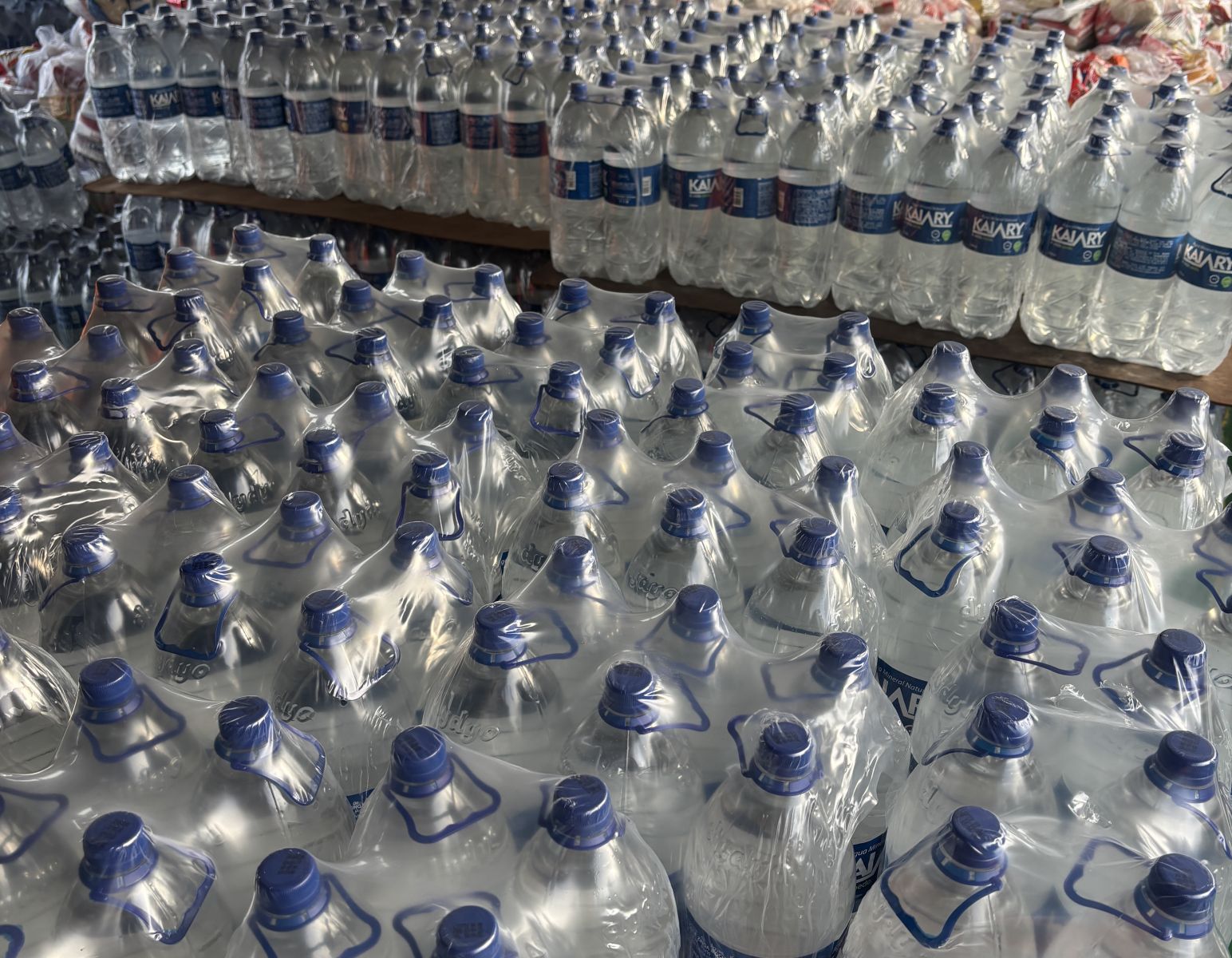 Foram arrecadados mais de 25 mil litros de água