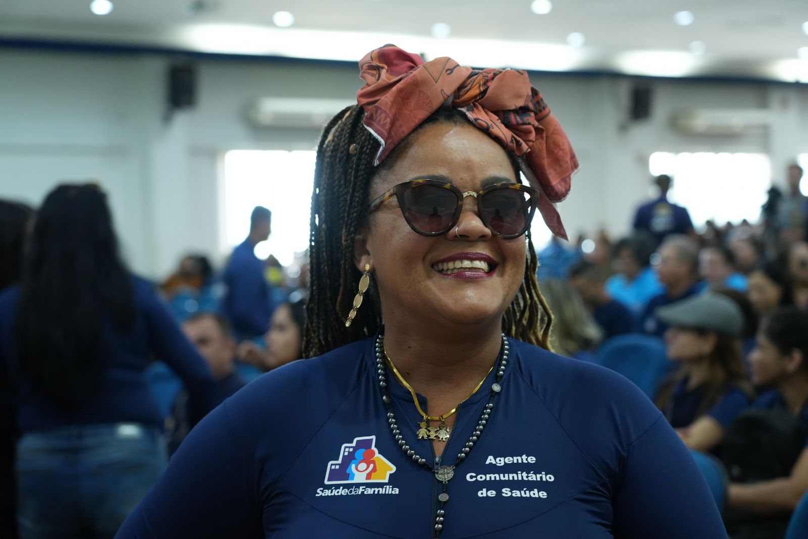 Agente comunitária de saúde, Ilana Regiane, que atua há 24 anos na profissão