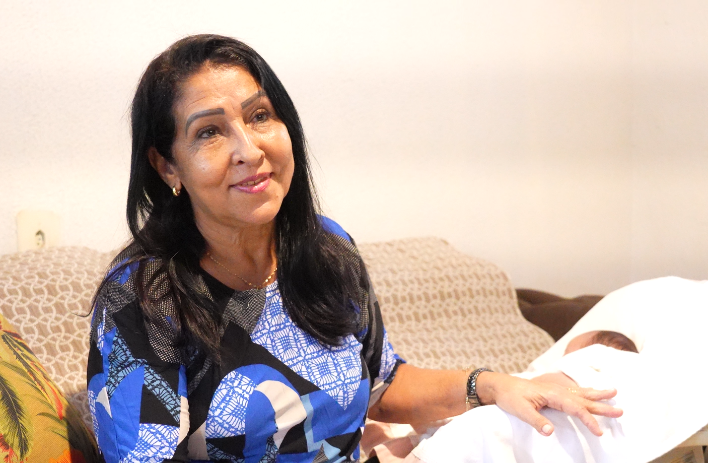  Maria de Nazaré recebeu a 8ª criança de pouco mais de um mês de vida