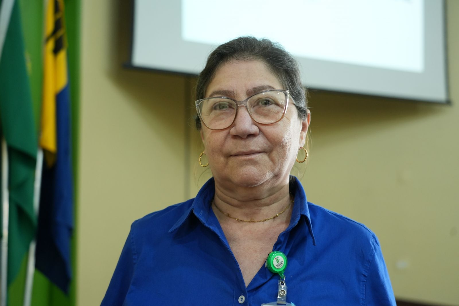 Maria Lúcia Goveia é recepcionista do Ifro há mais de dez anos