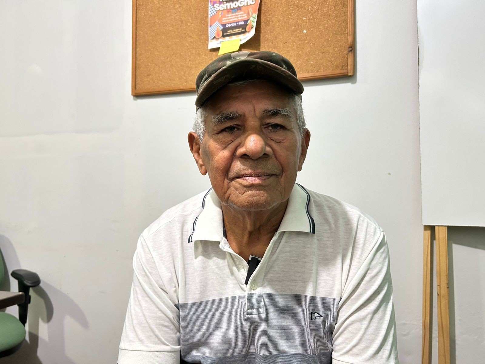 Gilton Pinheiro, presidente da associação na comunidade Nova Aliança