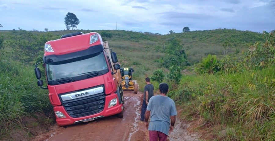 Serviço de recuperação das estradas é essencial para o desenvolvimento da zona rural