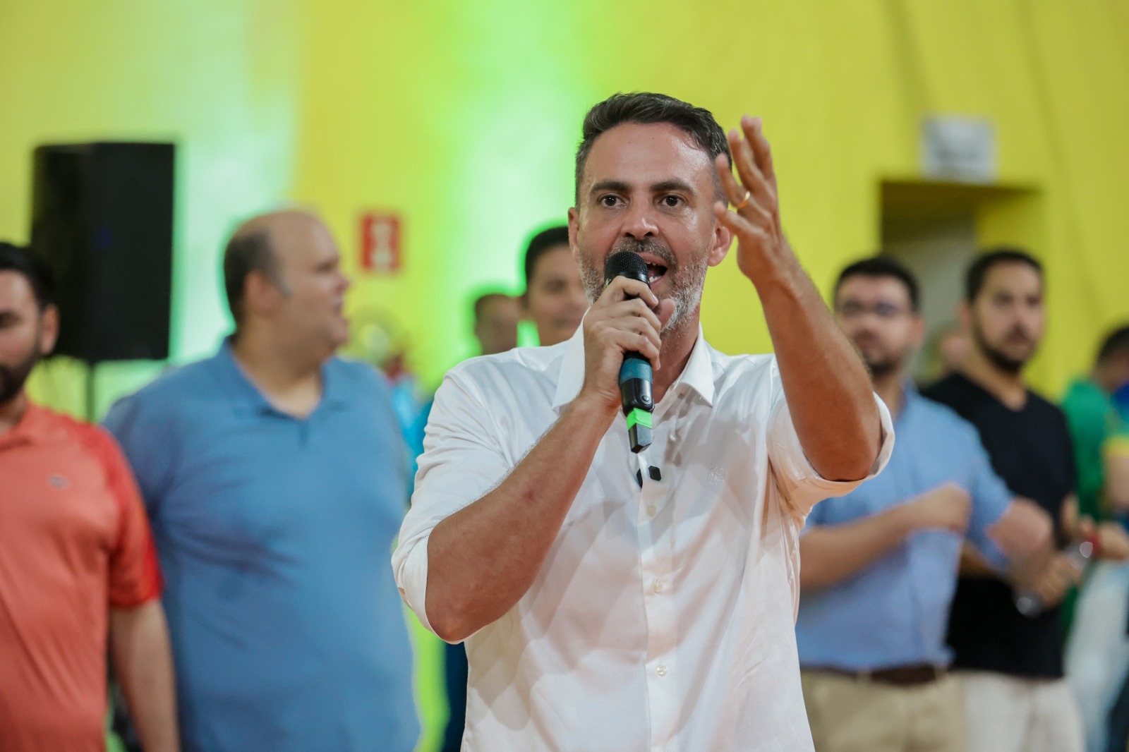 Léo Moraes agradeceu a presença dos professores, pais e familiares dos atletas