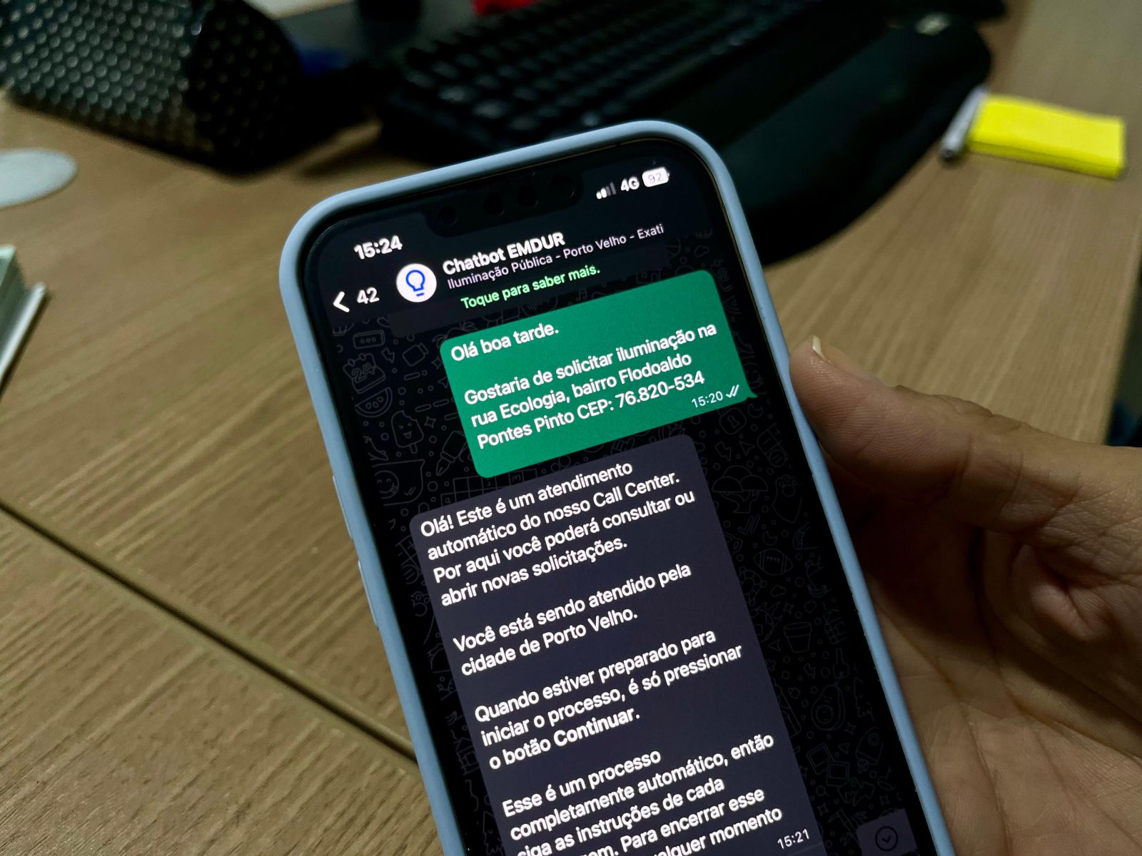 Morador de Porto Velho que identificar alguma lâmpada queimada no sistema de iluminação da cidade poderá acionar a Emdur 