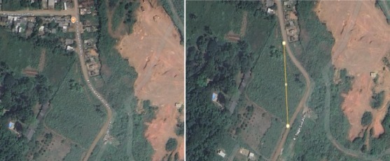 Trabalho teve início no entroncamento com a rua Cascalheira e segue até a BR-364