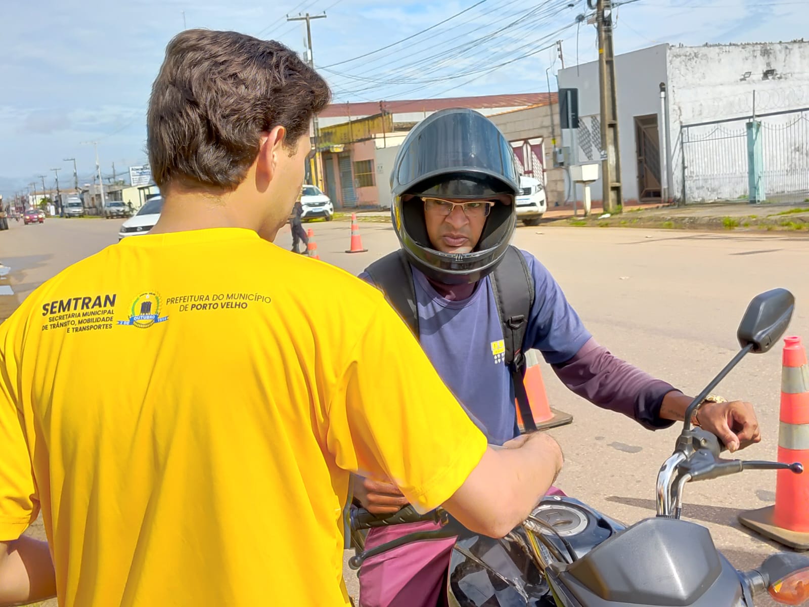 Motociclista Robert Wagner Ferreira Santos elogiou a iniciativa