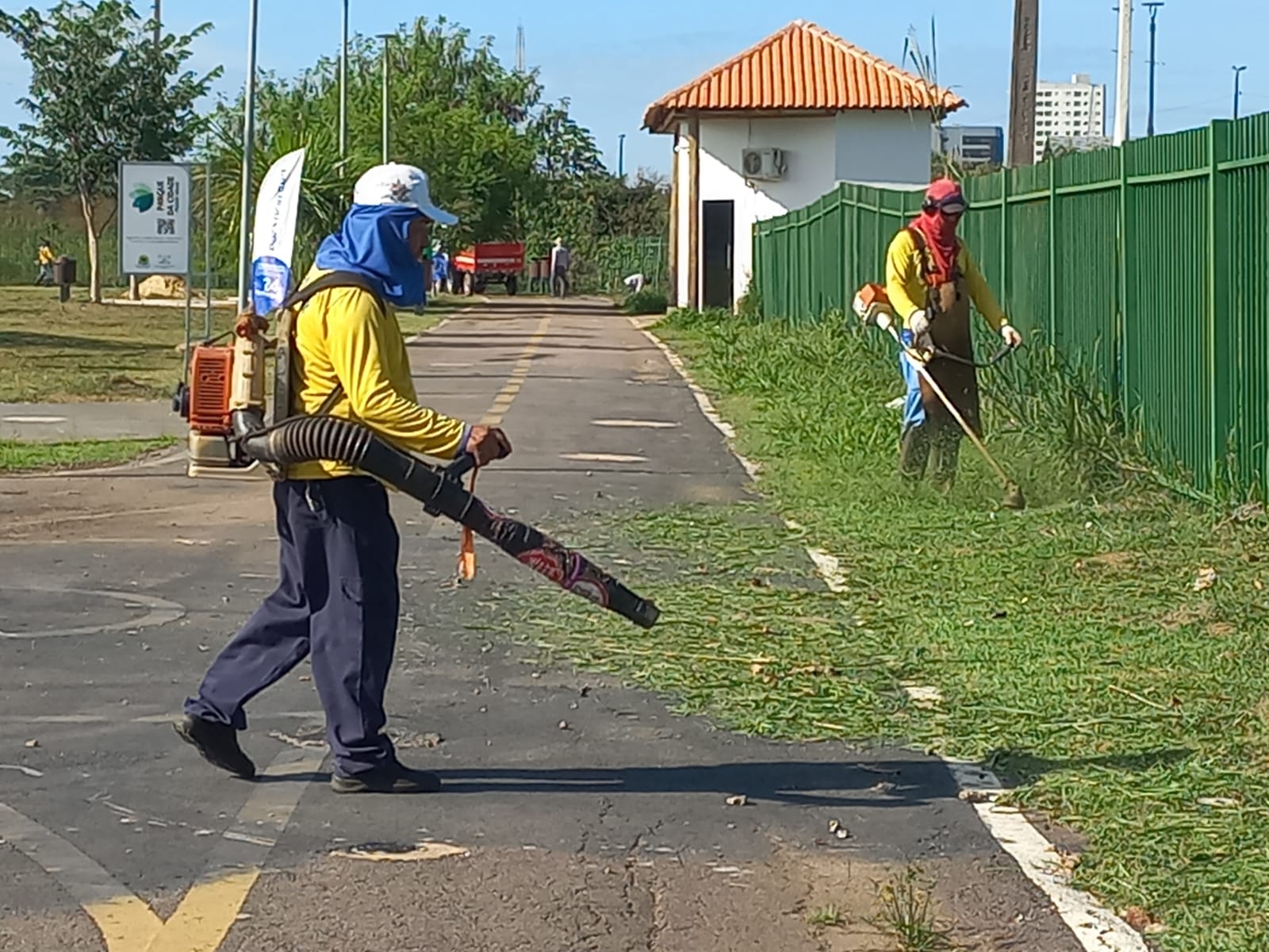 Equipe também estará de prontidão nos dias seguintes às festividades garantindo que o espaço esteja novamente limpo