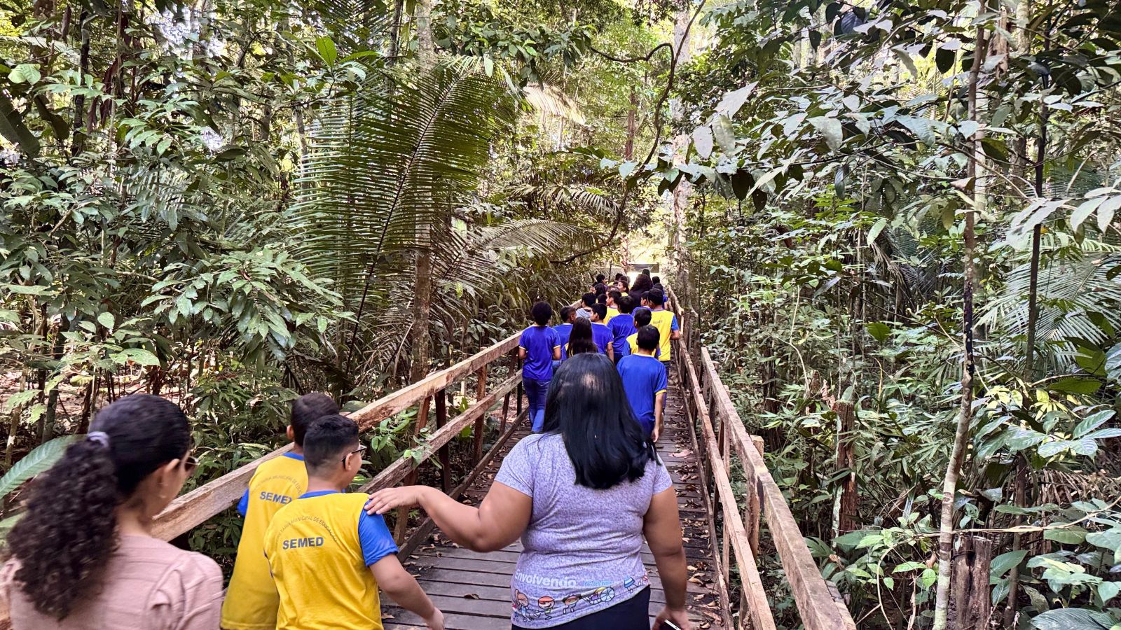 Estudantes também realizaram uma visita ao Parque Natural de Porto Velho