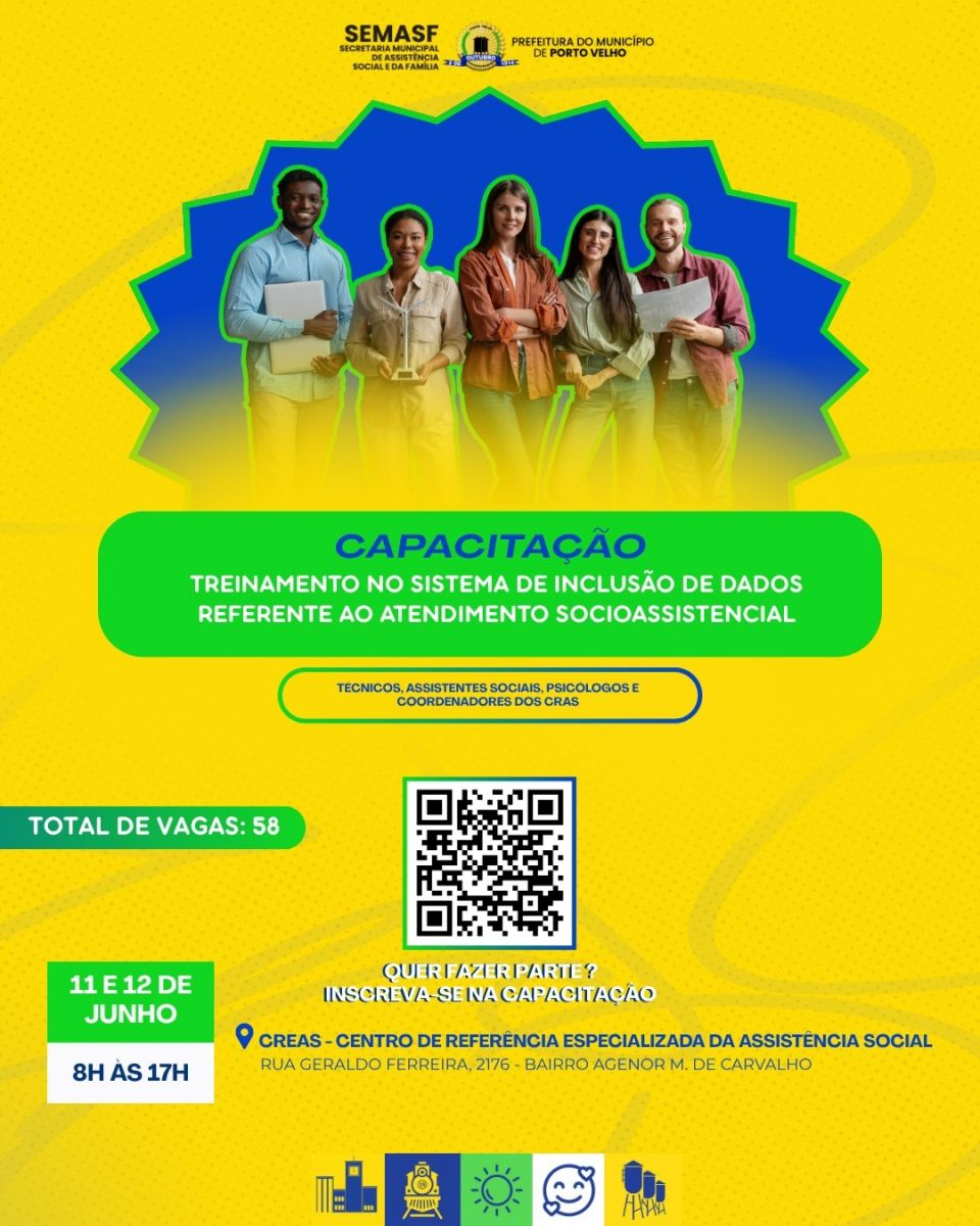 interessados devem inscrever-se pelo QR Code que está no Card