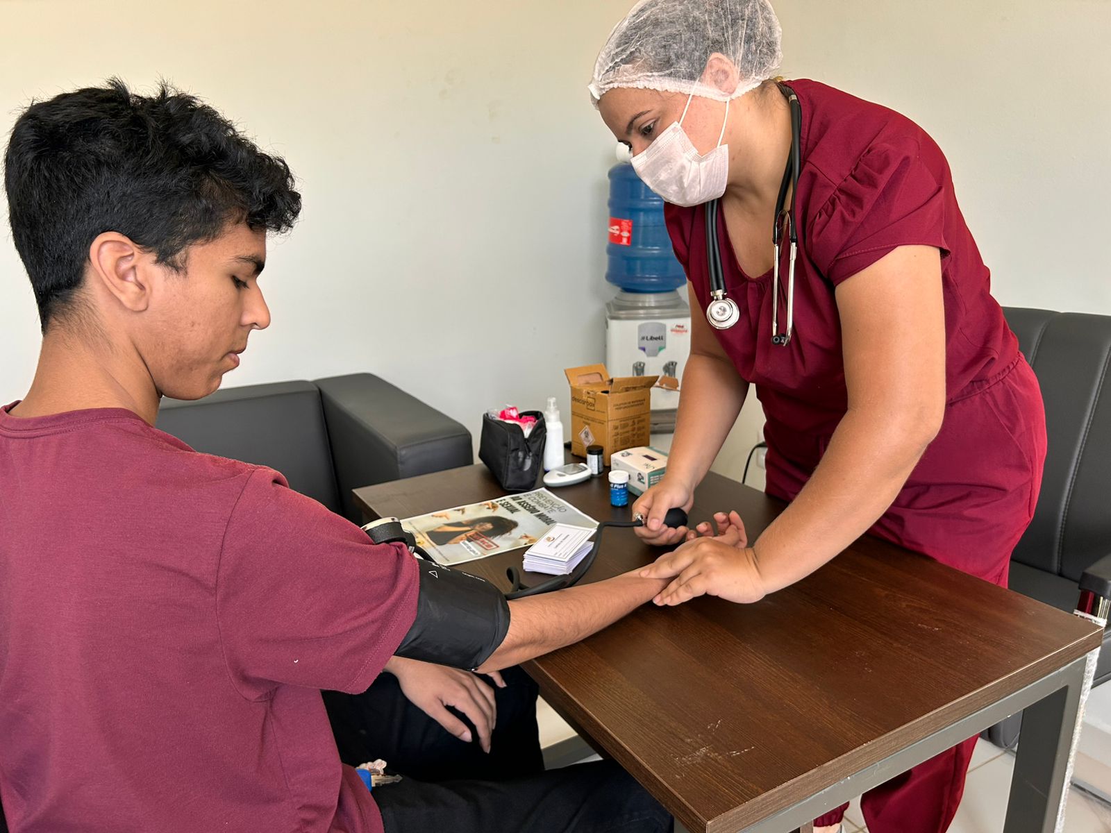 Servidores tiveram atendimentos de saúde após a palestra