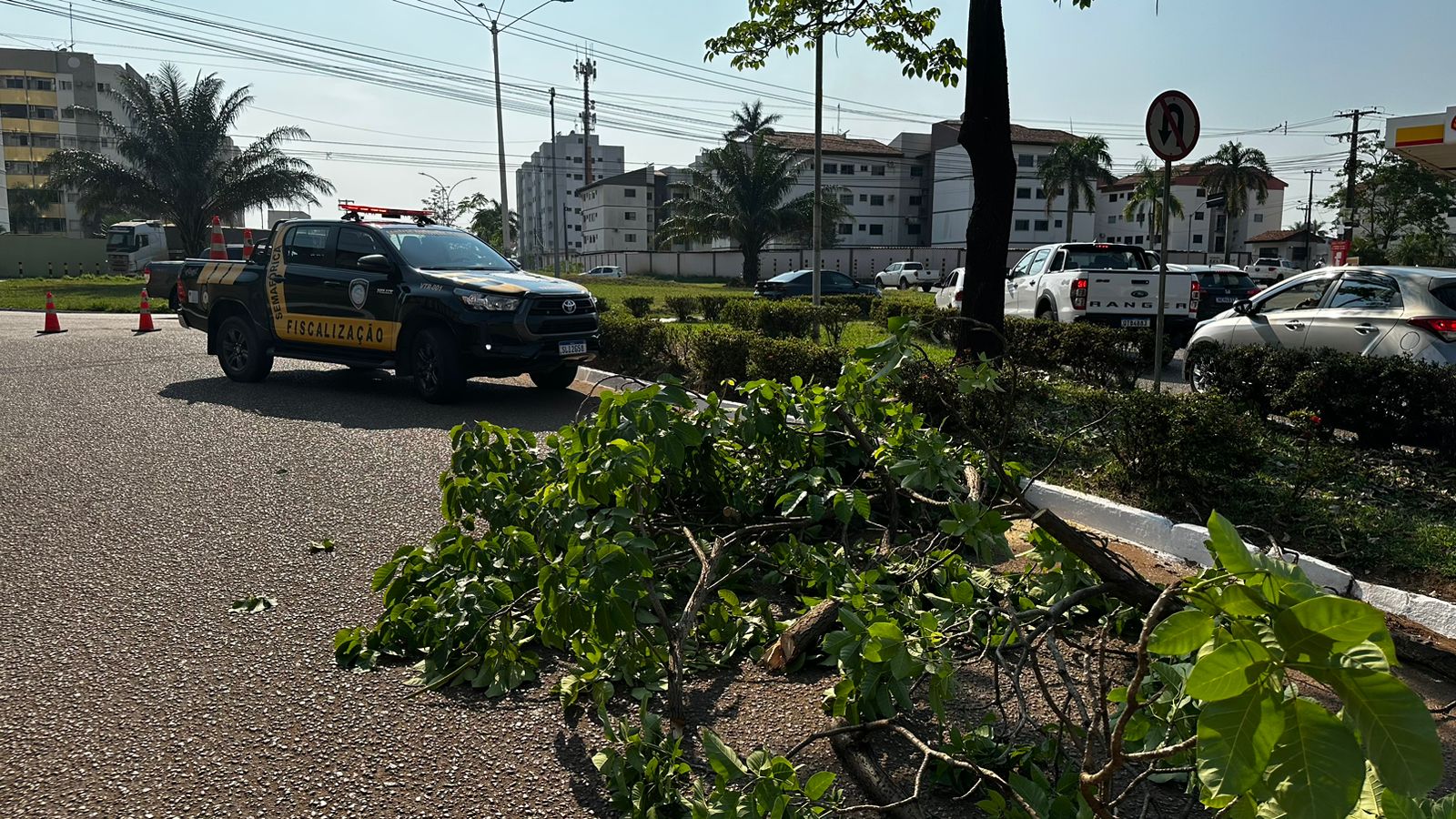 Semtran contribui com a ordem nas vias, proporcionando segurança para as equipes que realizam o serviço