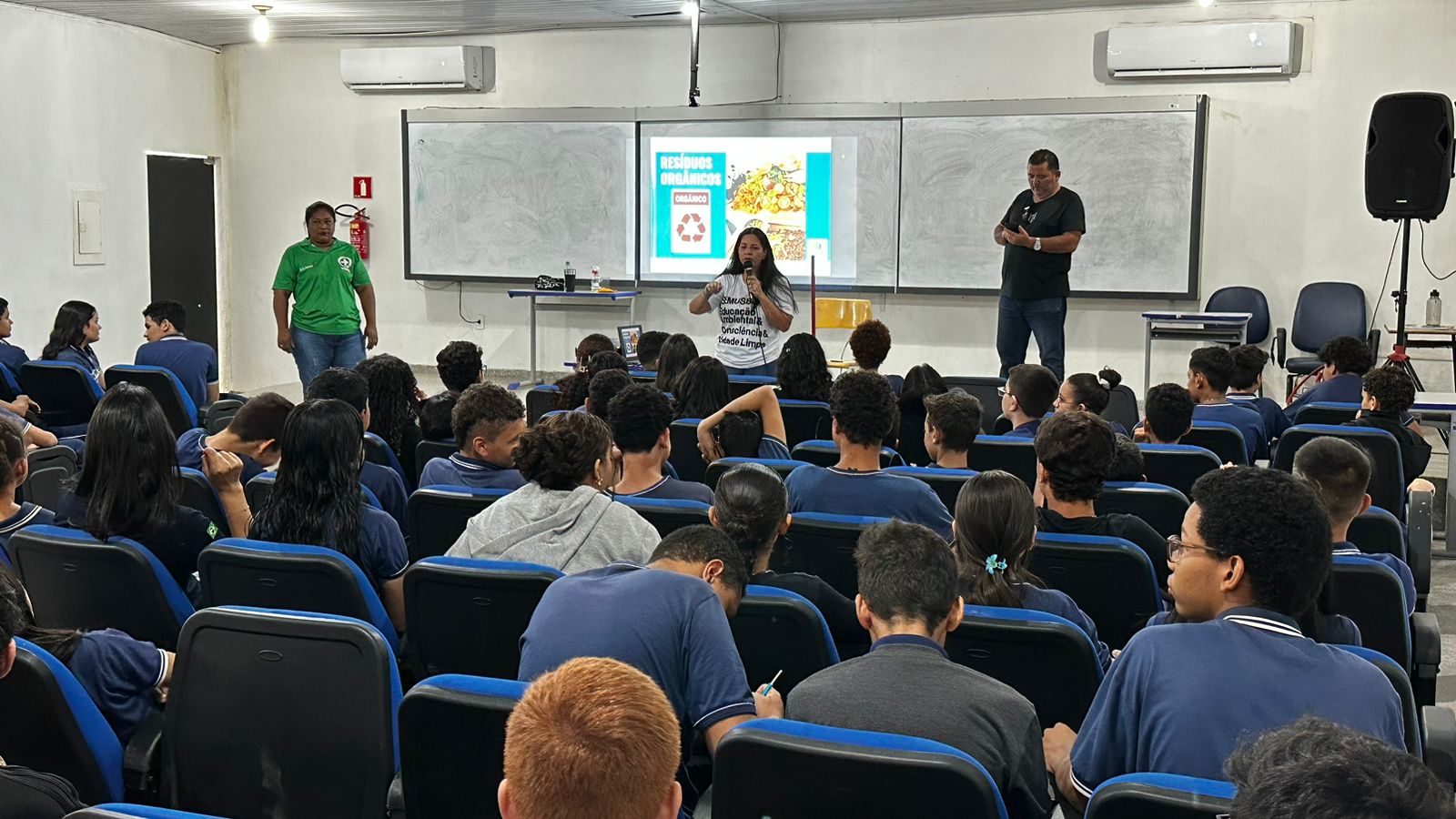 Estudantes aprenderam sobre a importância de cuidar do meio ambiente desde cedo